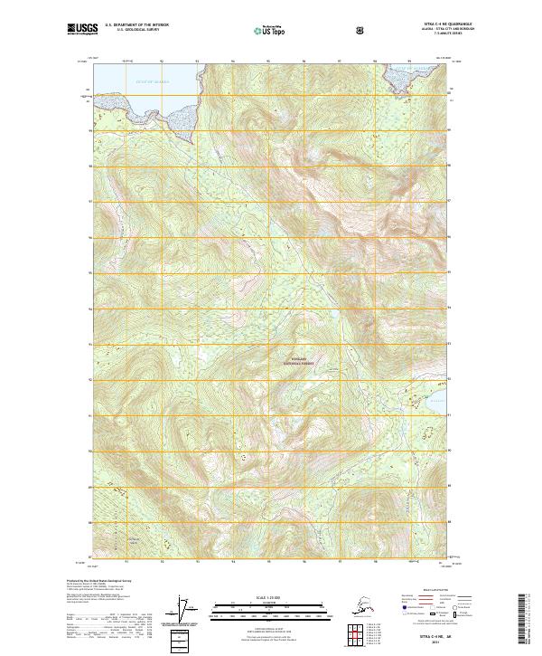 USGS Topographic Map – Sitka C-4 NE