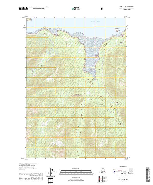 USGS Topographic Map – Sitka C-4 NW