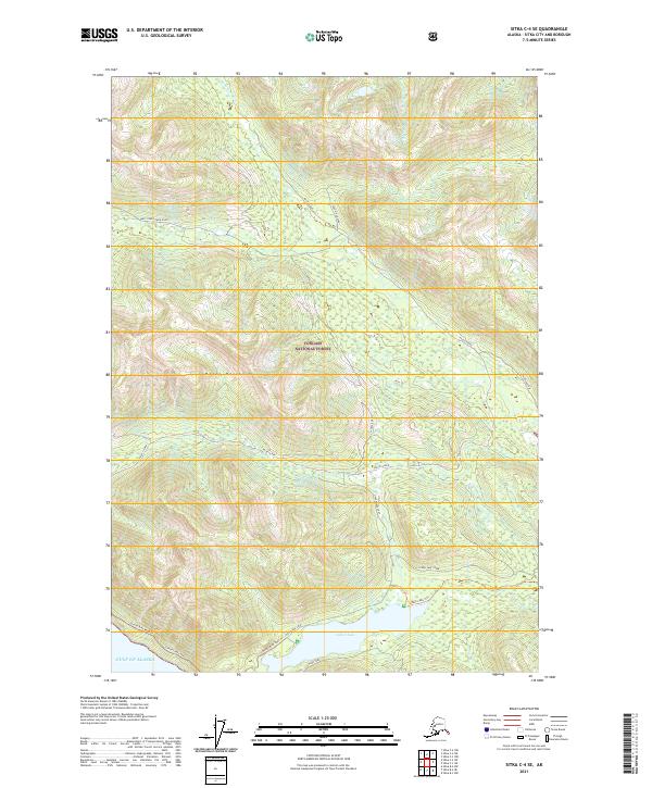 USGS Topographic Map – Sitka C-4 SE