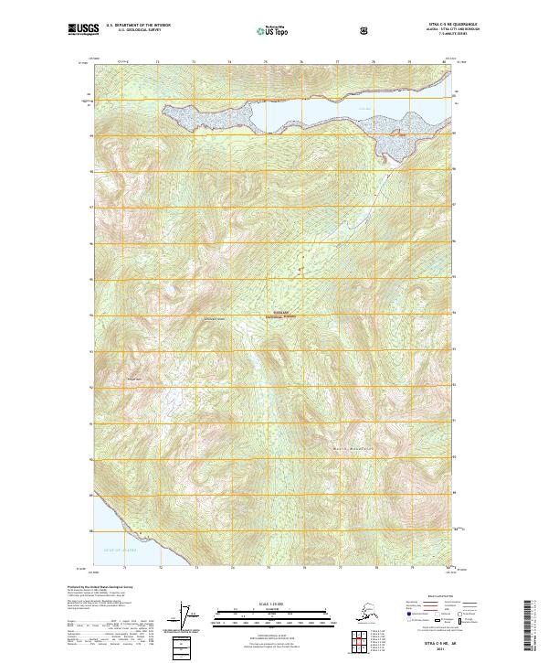 USGS Topographic Map – Sitka C-5 NE