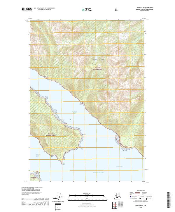 USGS Topographic Map – Sitka C-5 NW