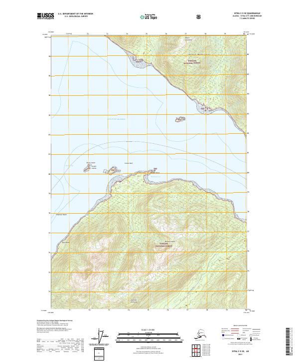 USGS Topographic Map – Sitka C-5 SE