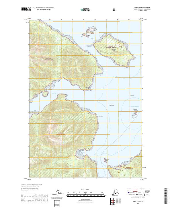 USGS Topographic Map – Sitka C-5 SW