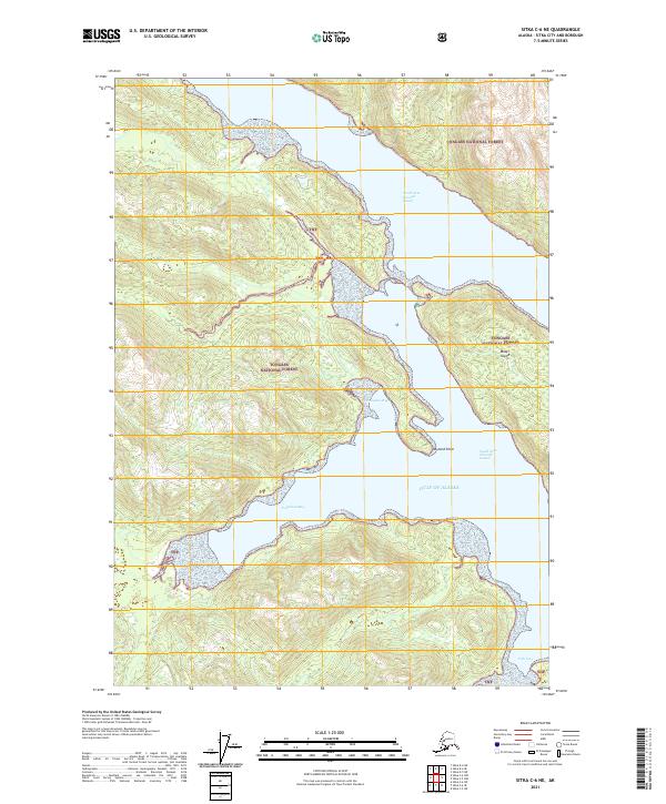 USGS Topographic Map – Sitka C-6 NE