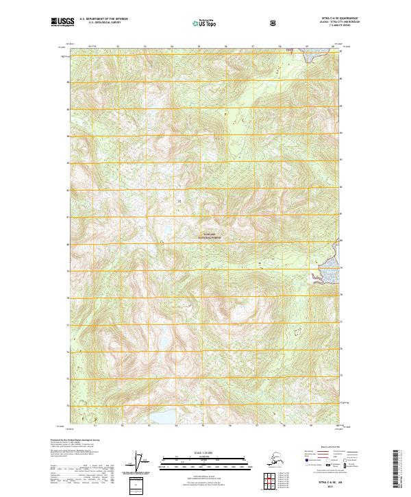 2021 Map of Sitka C-6 SE, 2021 Print