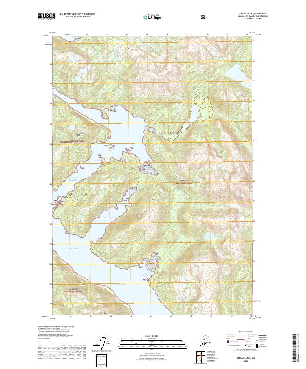 USGS Topographic Map – Sitka C-6 SW