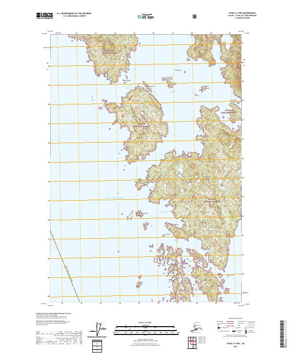 USGS Topographic Map – Sitka C-7 NW