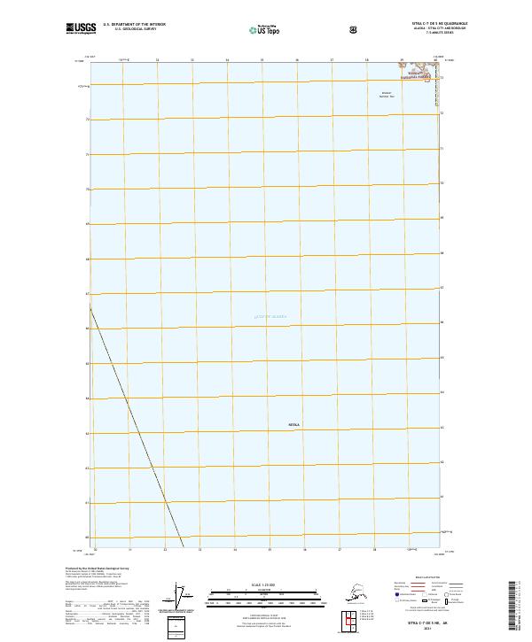 2021 Map of Sitka C-7 OE S NE, 2021 Print