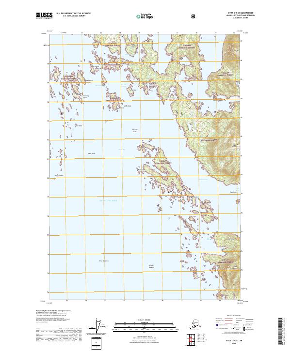 USGS Topographic Map – Sitka C-7 SE