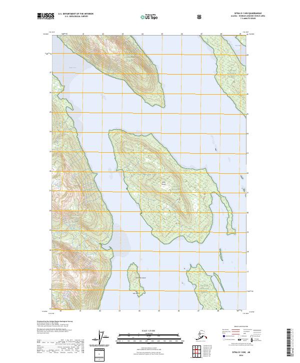 USGS Topographic Map – Sitka D-1 NW