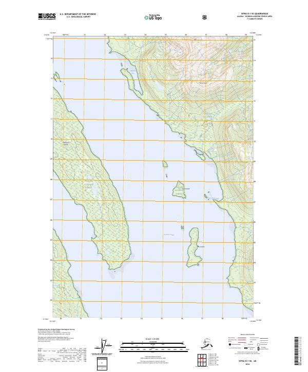USGS Topographic Map – Sitka D-1 SE