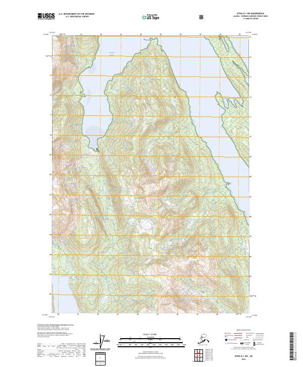 USGS Topographic Map – Sitka D-1 SW