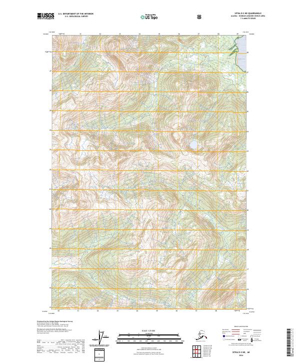 2024 Map of Sitka D-2 NE, 2024 Print