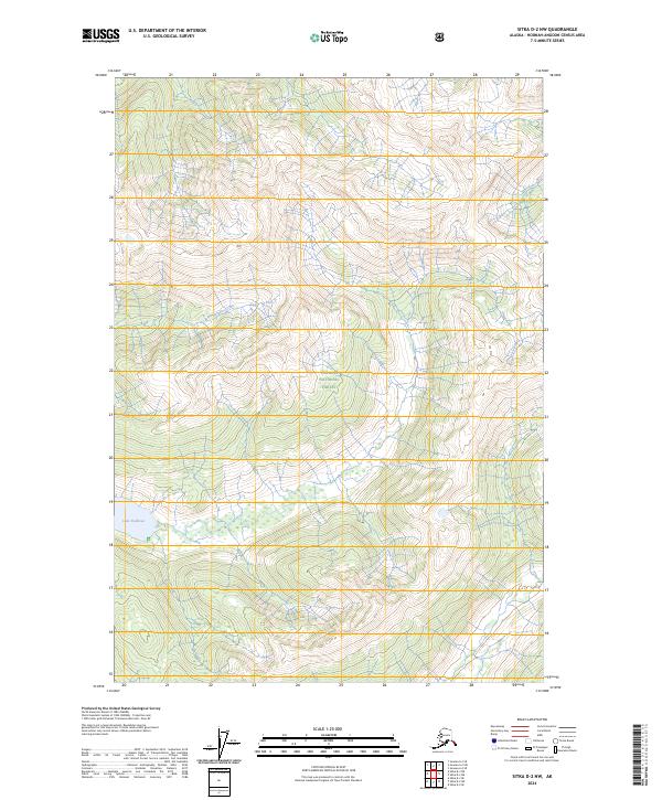 2024 Map of Sitka D-2 NW, 2024 Print