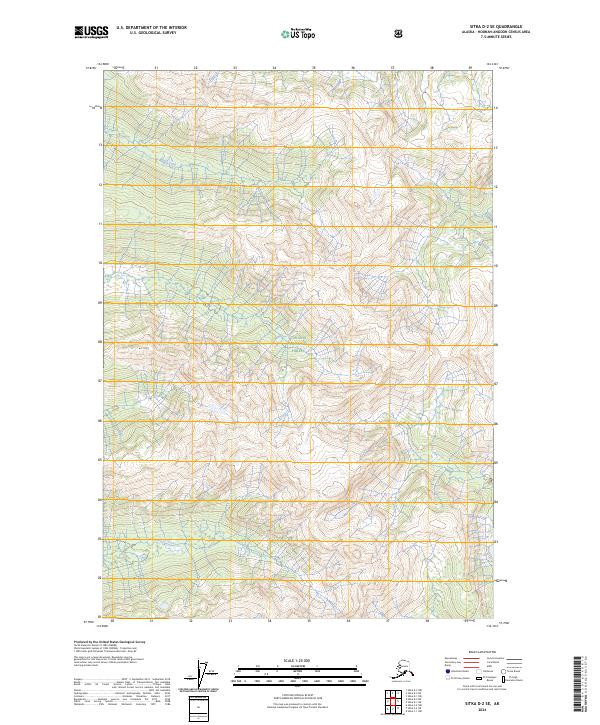 2024 Map of Sitka D-2 SE, 2024 Print