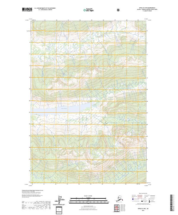 USGS Topographic Map – Sitka D-2 SW