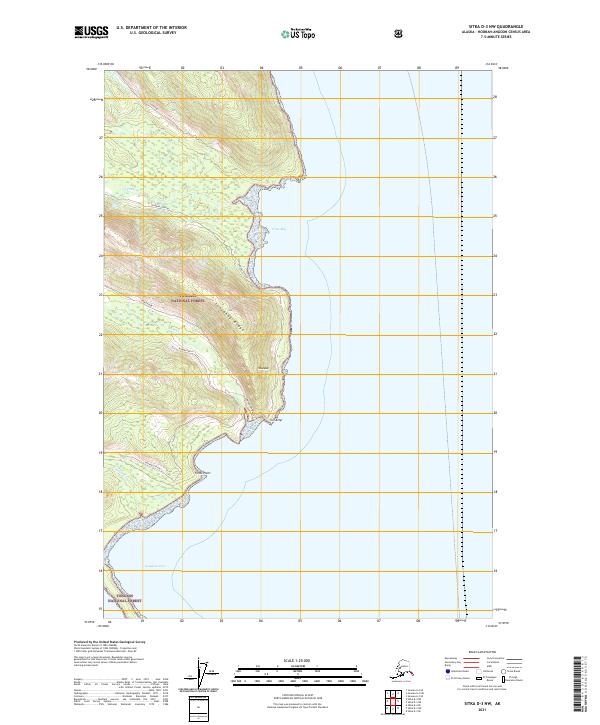 USGS Topographic Map – Sitka D-3 NW