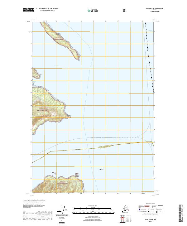 USGS Topographic Map – Sitka D-3 SW