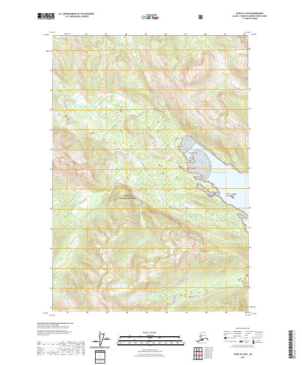 USGS Topographic Map – Sitka D-4 NW