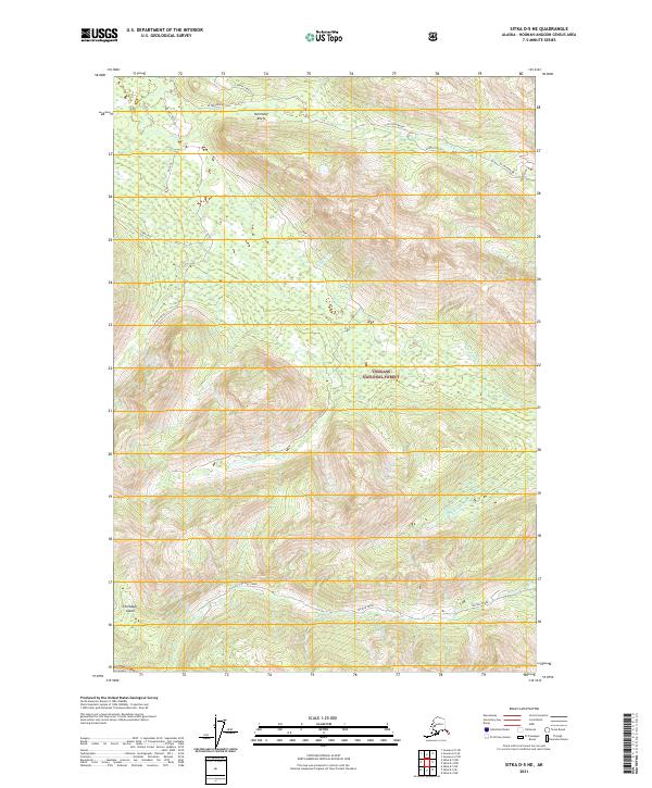 USGS Topographic Map – Sitka D-5 NE