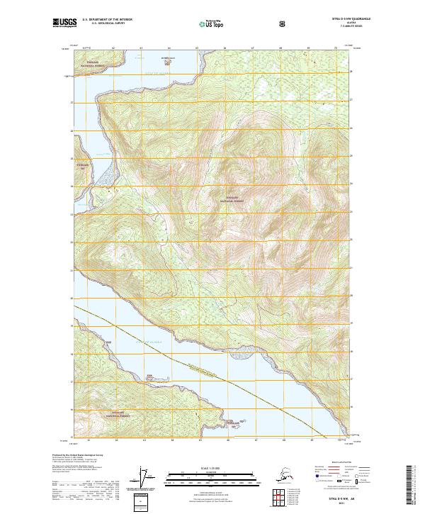 USGS Topographic Map – Sitka D-5 NW
