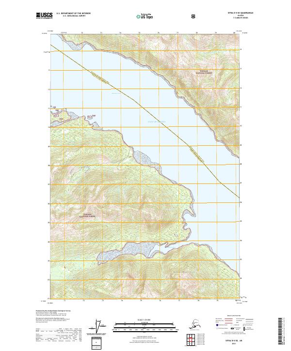 USGS Topographic Map – Sitka D-5 SE
