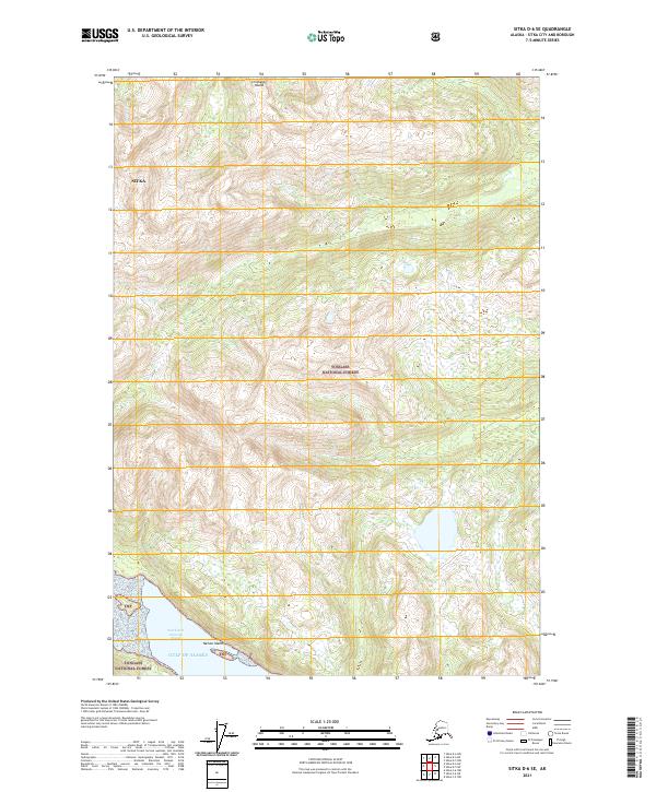 USGS Topographic Map – Sitka D-6 SE