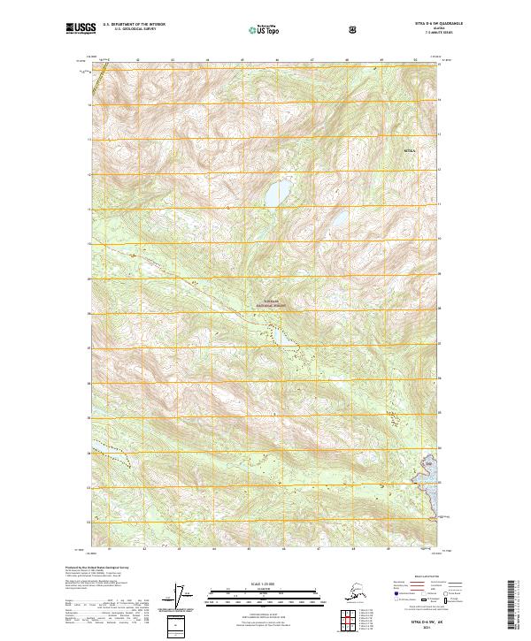 2021 Map of Sitka D-6 SW, 2021 Print