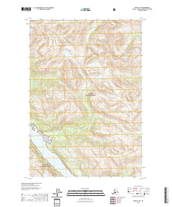 USGS Topographic Map – Sitka D-7 NE