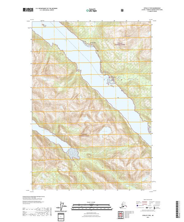 USGS Topographic Map – Sitka D-7 NW