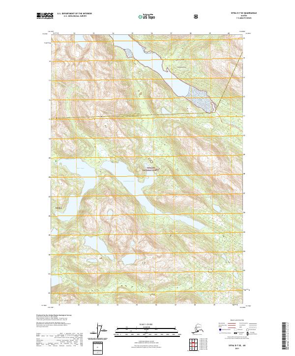 USGS Topographic Map – Sitka D-7 SE