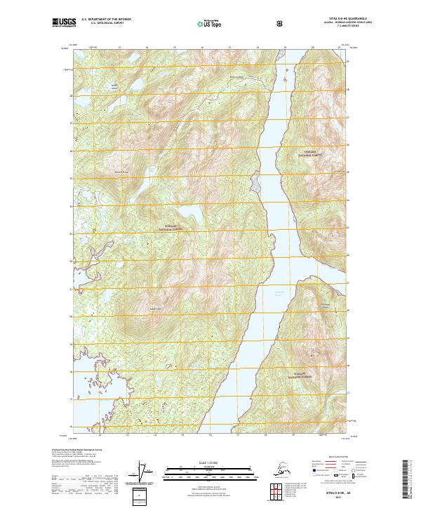 USGS Topographic Map – Sitka D-8 NE