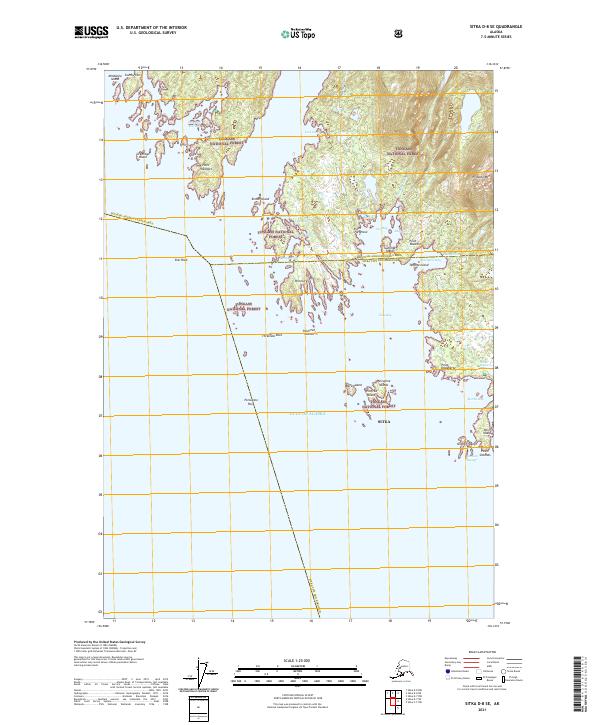 USGS Topographic Map – Sitka D-8 SE