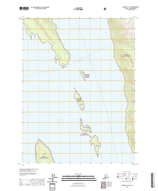 USGS Topographic Map – Skagway A-1 SW