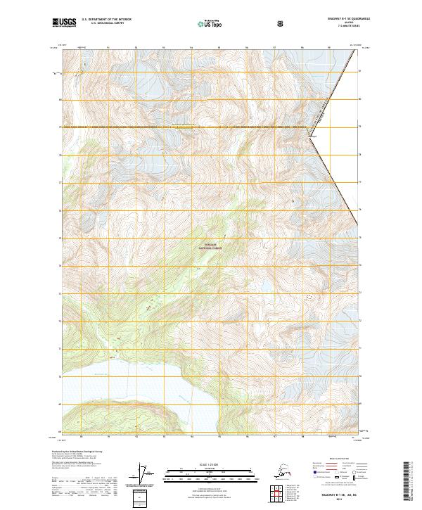 USGS Topographic Map – Skagway B-1 SE