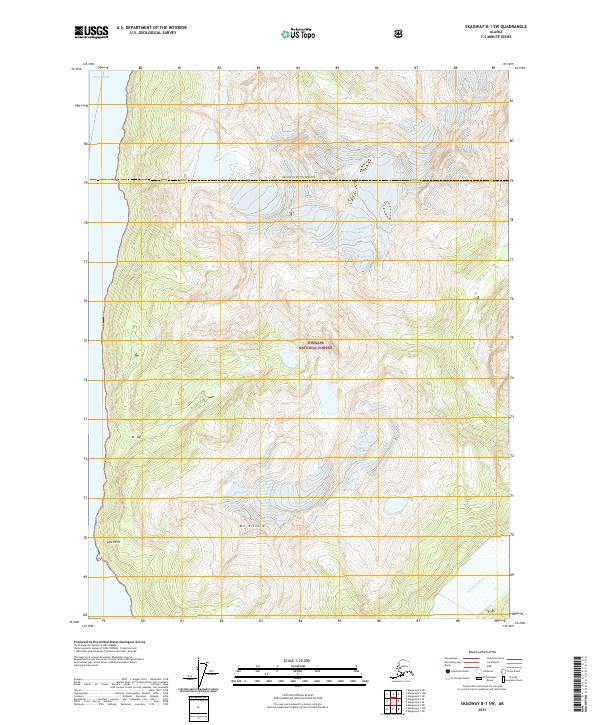 USGS Topographic Map – Skagway B-1 SW