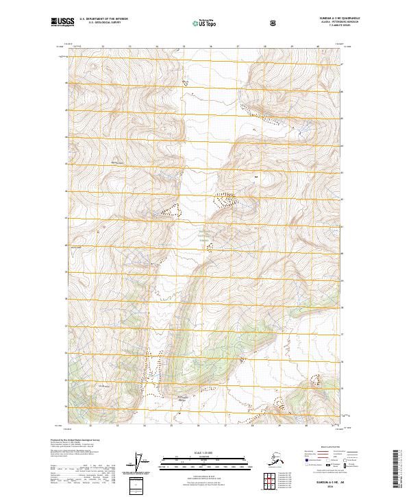 USGS Topographic Map – Sumdum A-3 NE