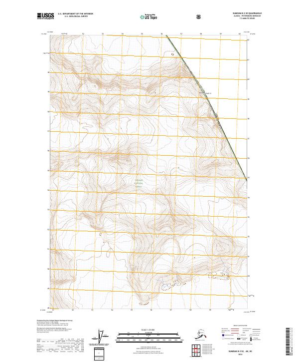 USGS Topographic Map – Sumdum B-2 SE