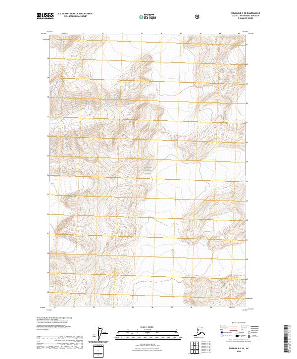 USGS Topographic Map – Sumdum B-3 SE