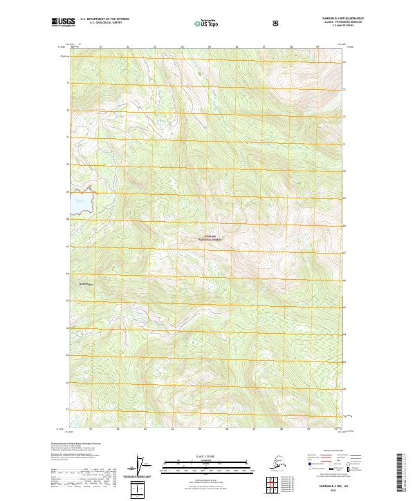 USGS Topographic Map – Sumdum B-4 NW