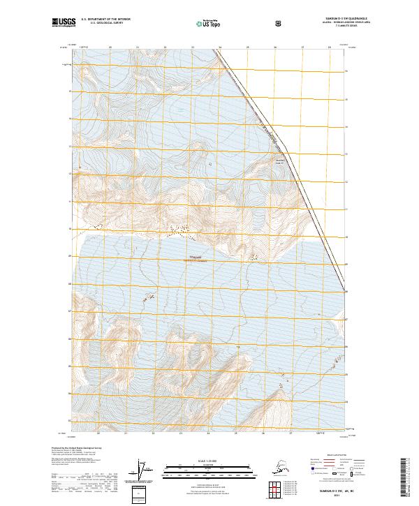 USGS Topographic Map – Sumdum D-3 SW