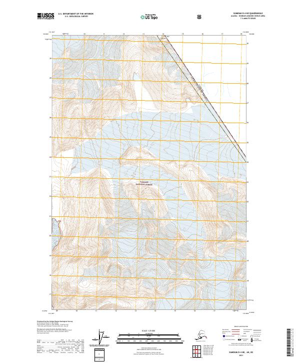 USGS Topographic Map – Sumdum D-4 NE