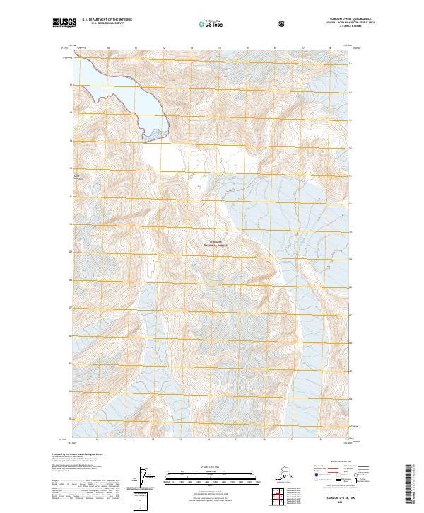 2021 Map of Sumdum D-4 SE, 2021 Print