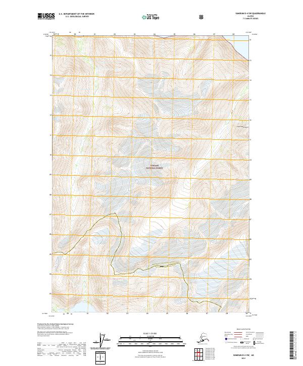 2021 Map of Sumdum D-4 SW, 2021 Print