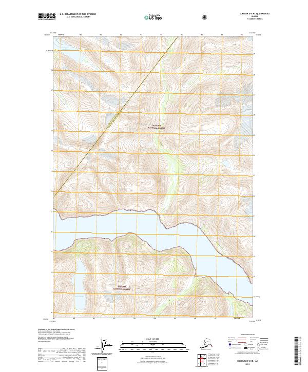 USGS Topographic Map – Sumdum D-5 NE