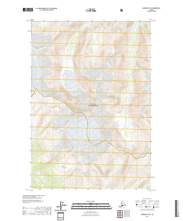 USGS Topographic Map – Sumdum D-5 SE