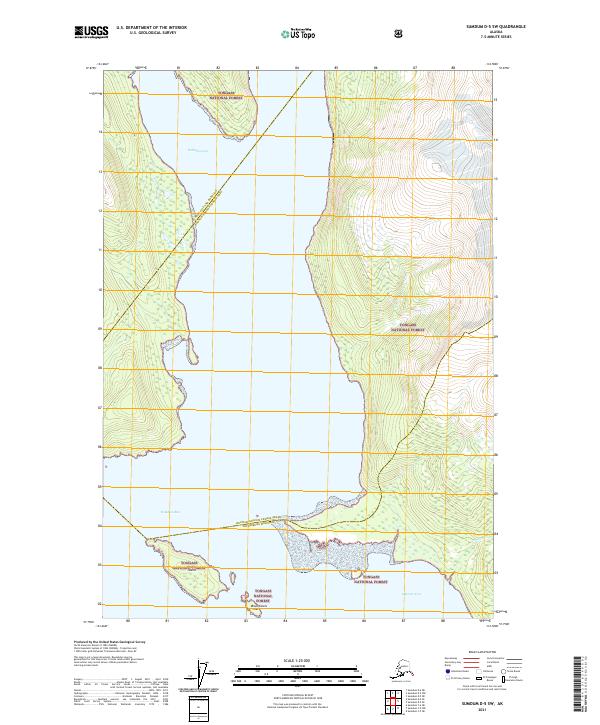 USGS Topographic Map – Sumdum D-5 SW