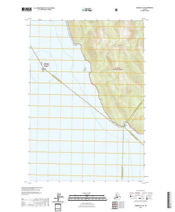 USGS Topographic Map – Sumdum D-6 SE