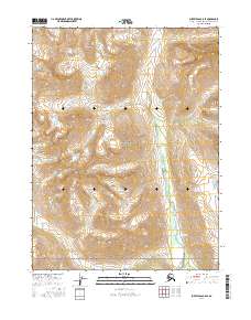 USGS Topographic Map – Survey Pass B-5 SE