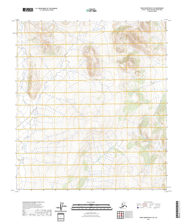 USGS Topographic Map – Table Mountain B-2 SE